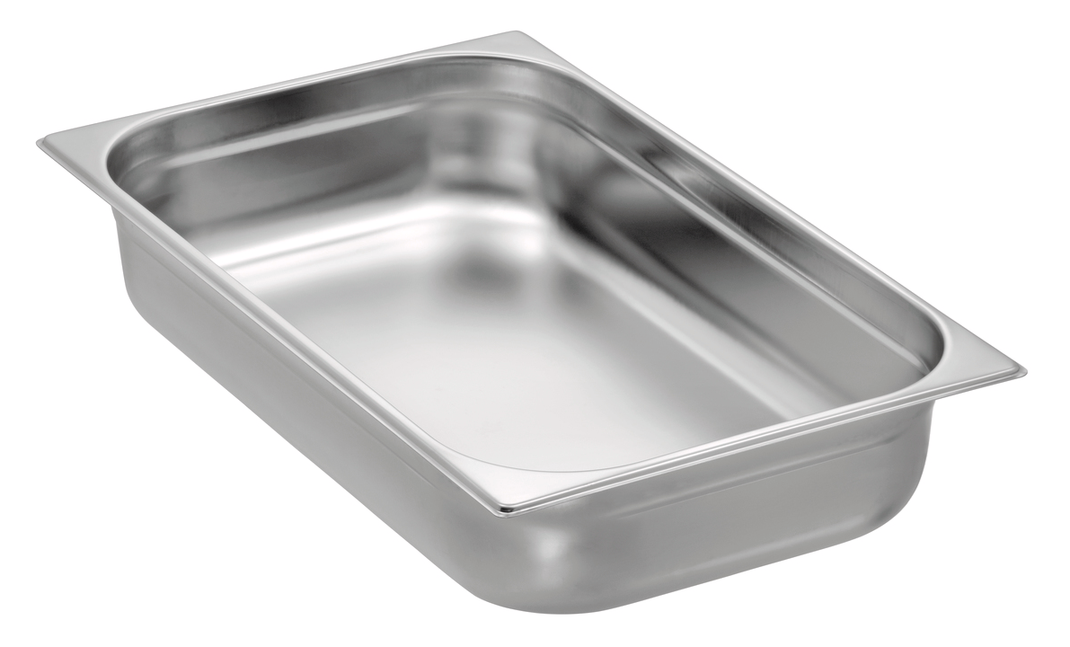 Bacinella Gastronorm GN 1/1 – altezza 65 mm - capacità 9 Litri. in Acciaio Inox 18/10