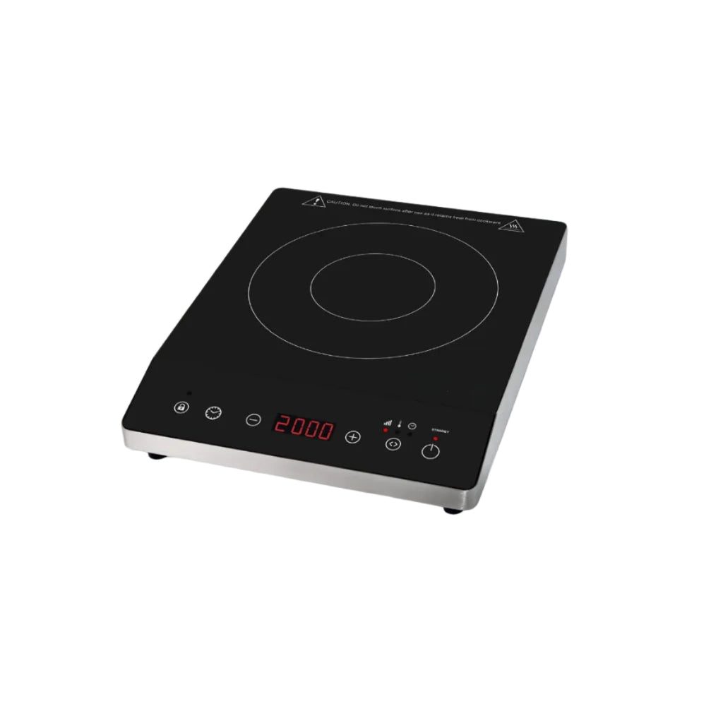 Piastra a induzione superficie induttiva per ∅ 12-22 cm - 2000 W - 8 livelli di potenza