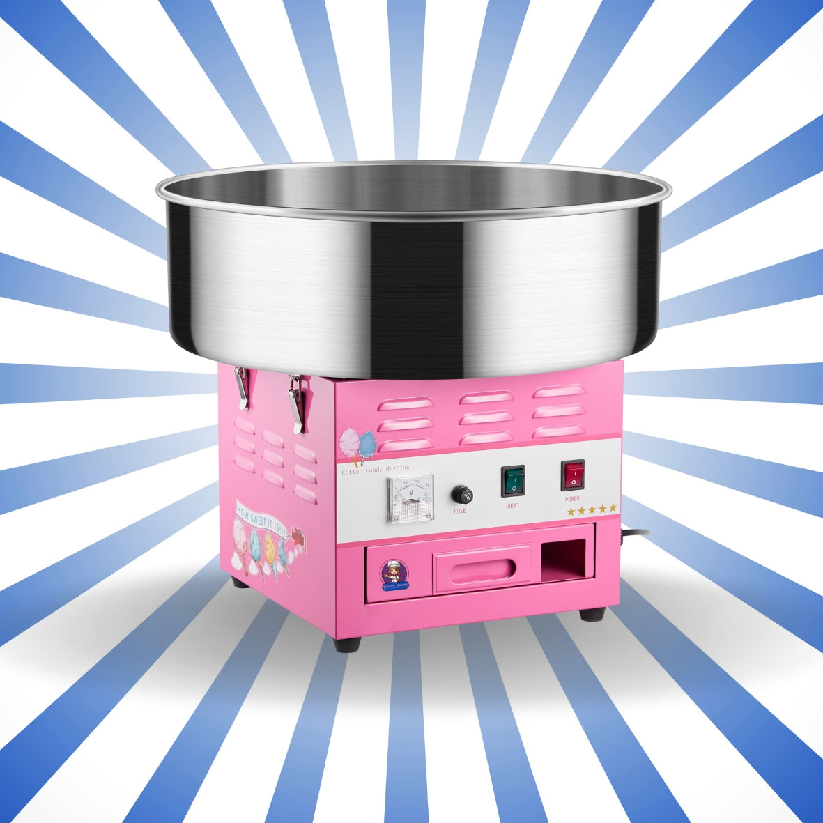 KM-MZ3-PINK MACCHINA ZUCCHERO FILATO