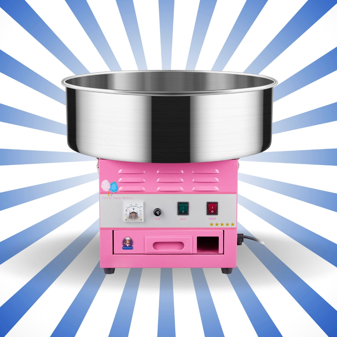 KM-MZ3-PINK MACCHINA ZUCCHERO FILATO