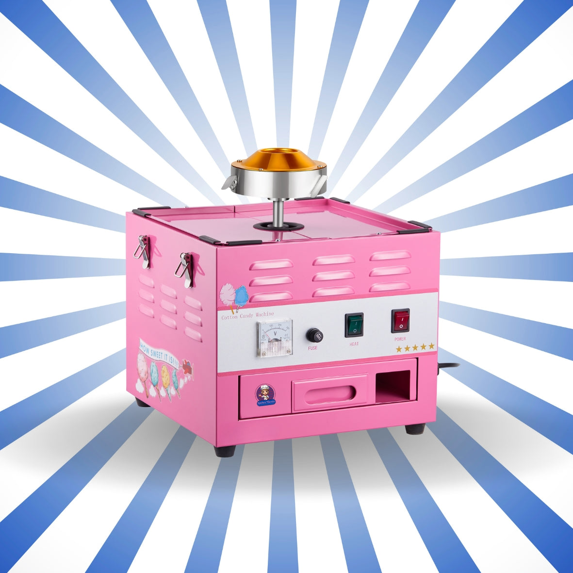 KM-MZ3-PINK MACCHINA ZUCCHERO FILATO