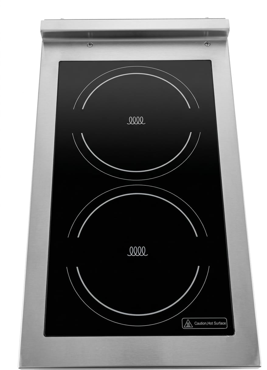 Cucina a induzione doppia - superficie induttiva per ∅ 16-30 cm - 5000 W x 2