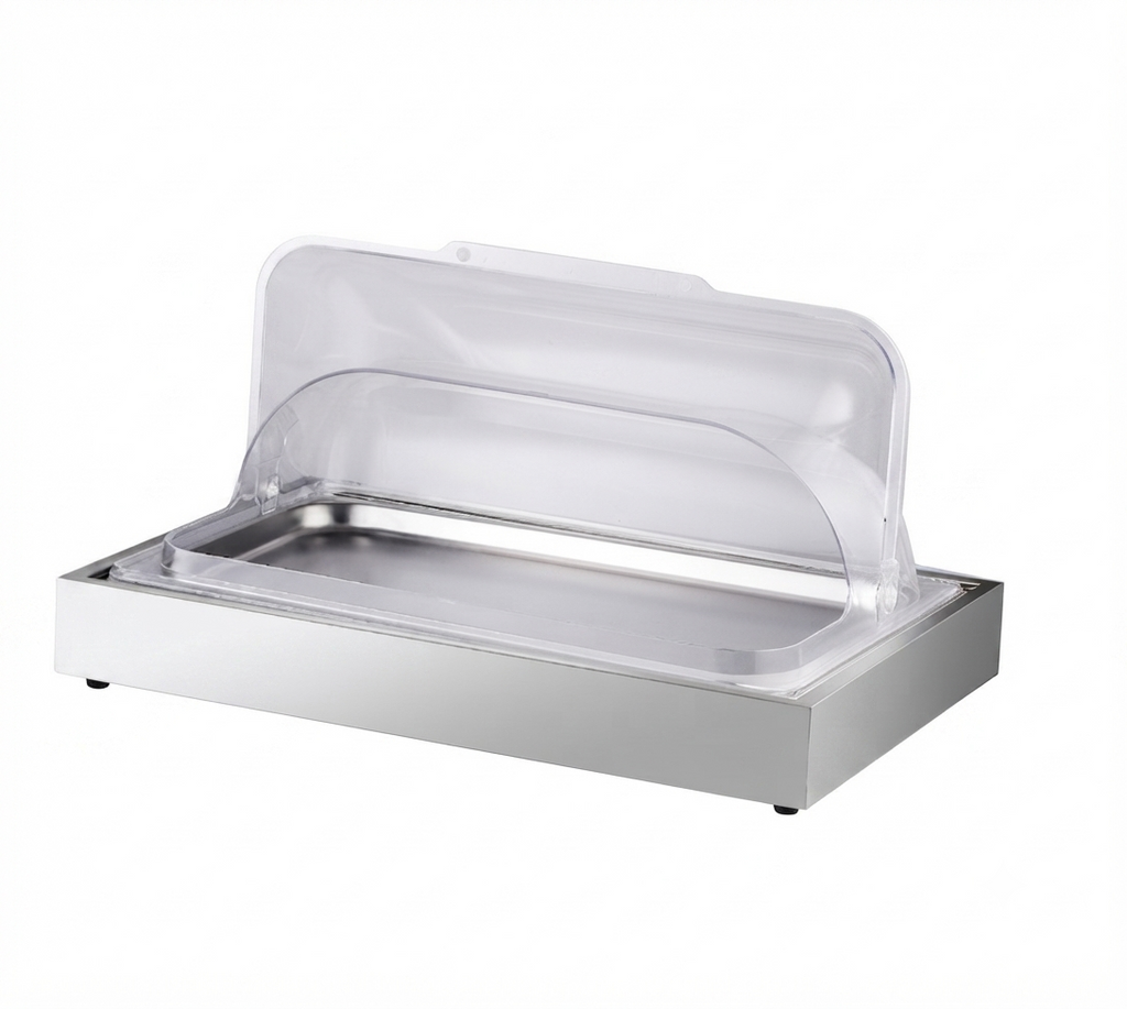 Buffet refrigerato professionale GN 1/1 con coperchio Roll Top – vasca in acciaio inox