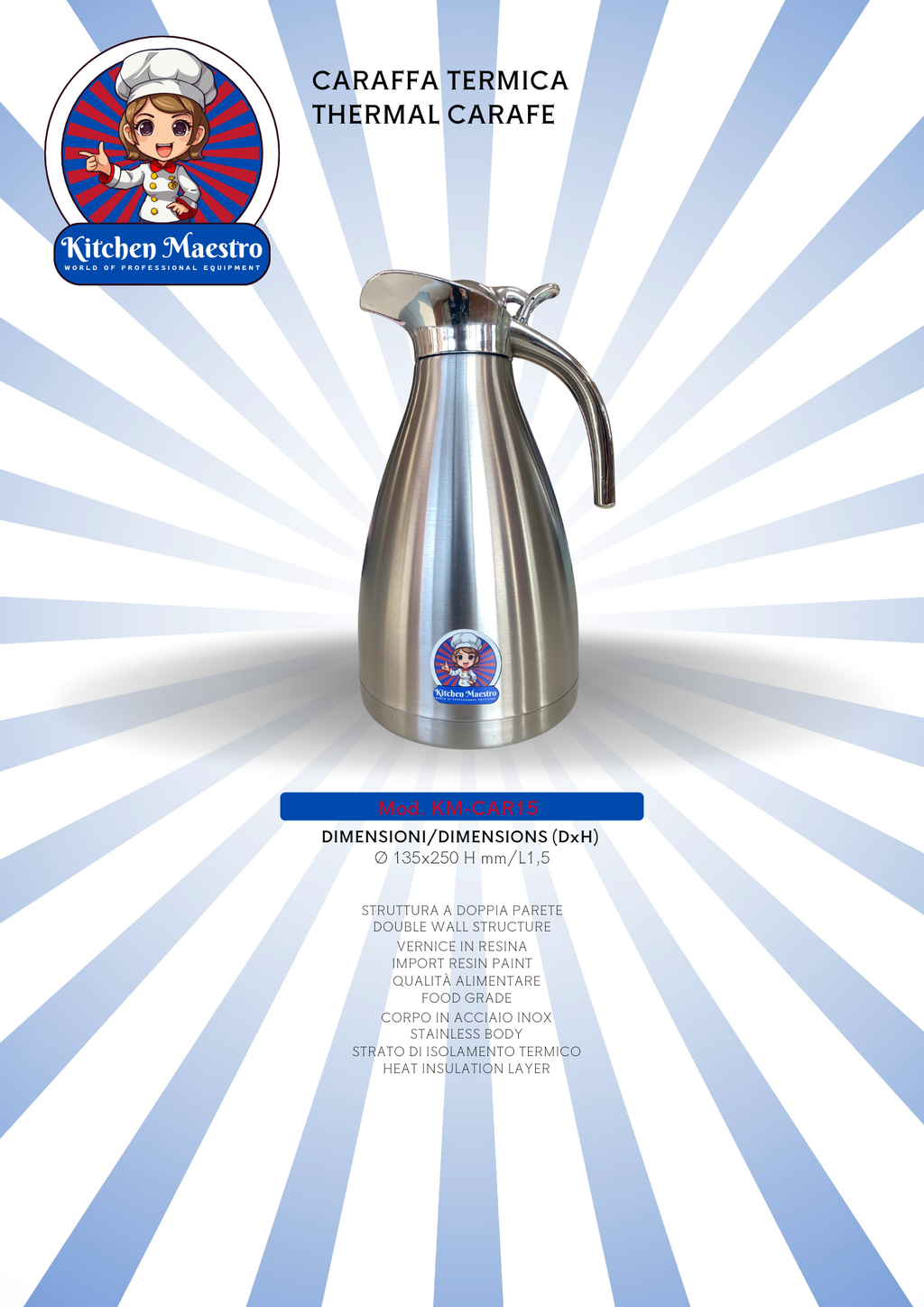 KM-CAR15 CARAFFA TERMICA