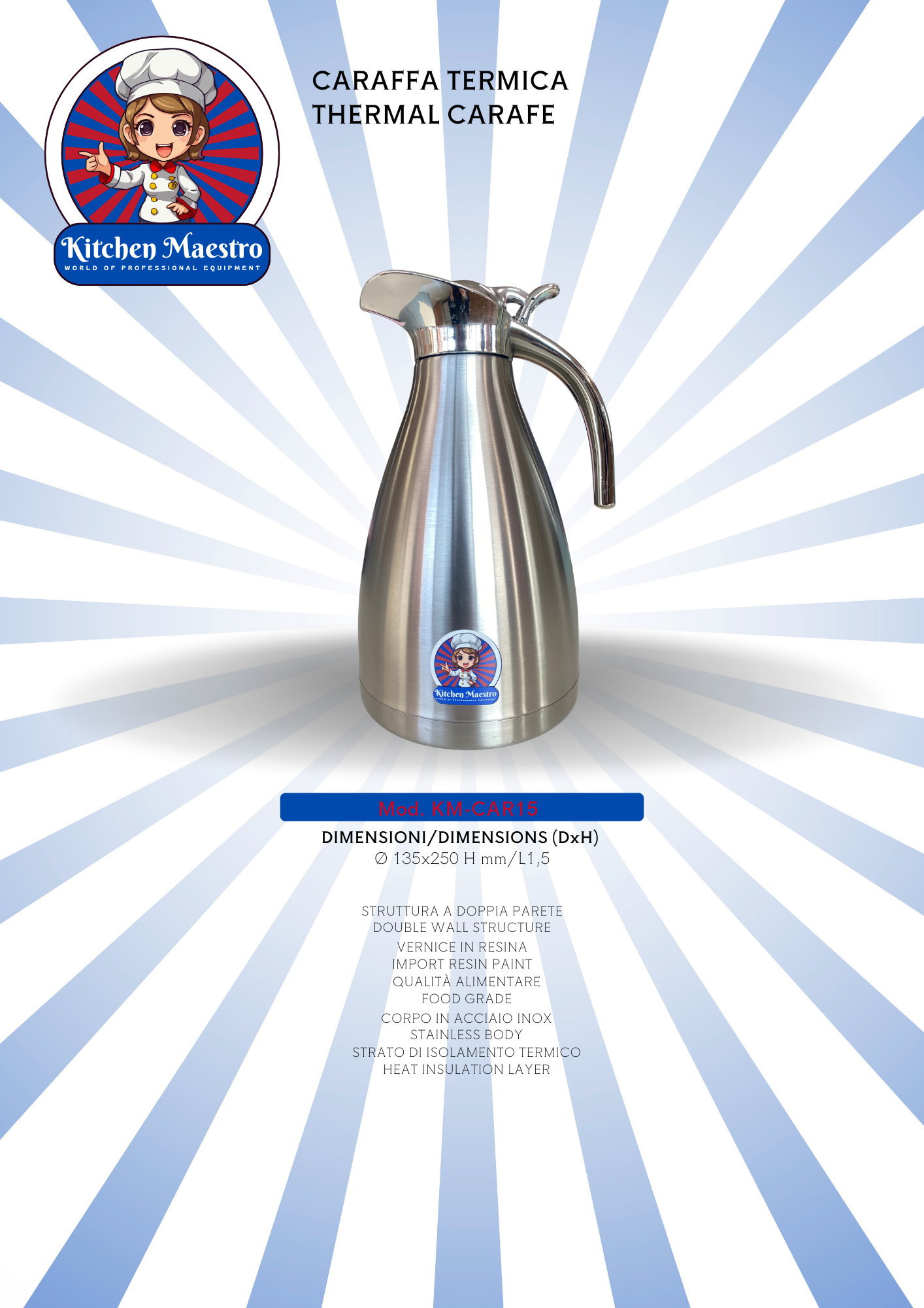 KM-CAR15 CARAFFA TERMICA