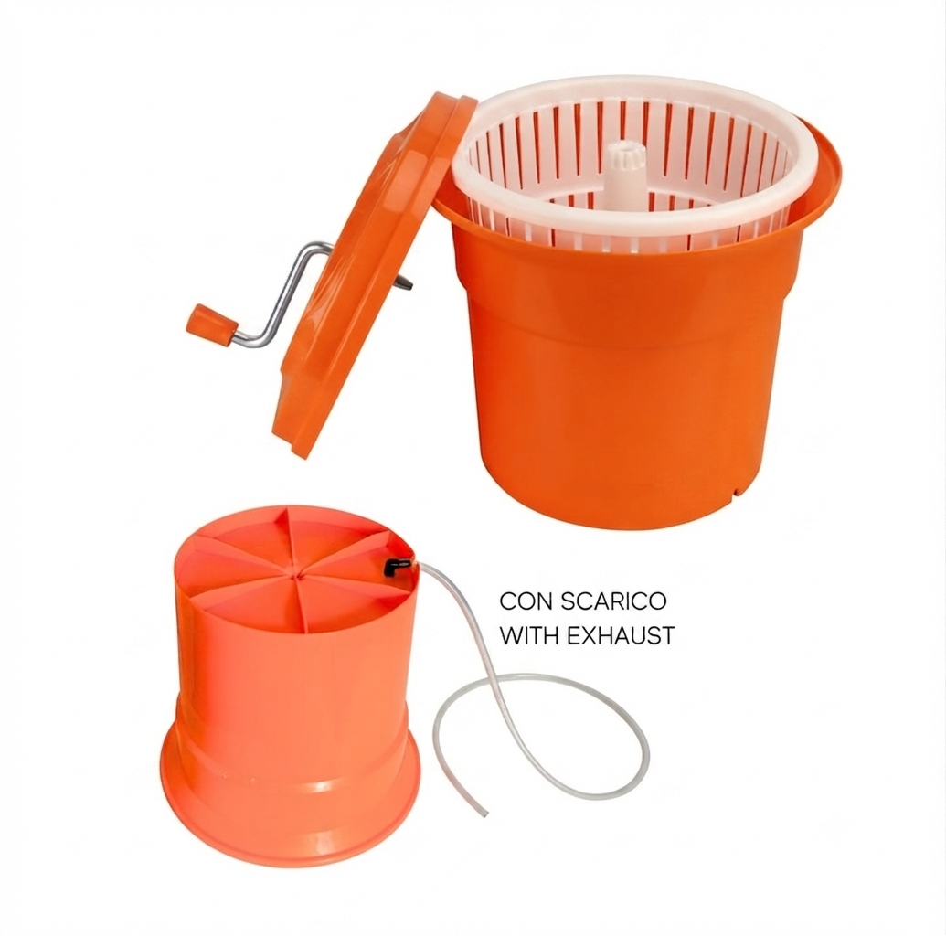 Centrifuga per insalate manuale - capacità 12 lt.