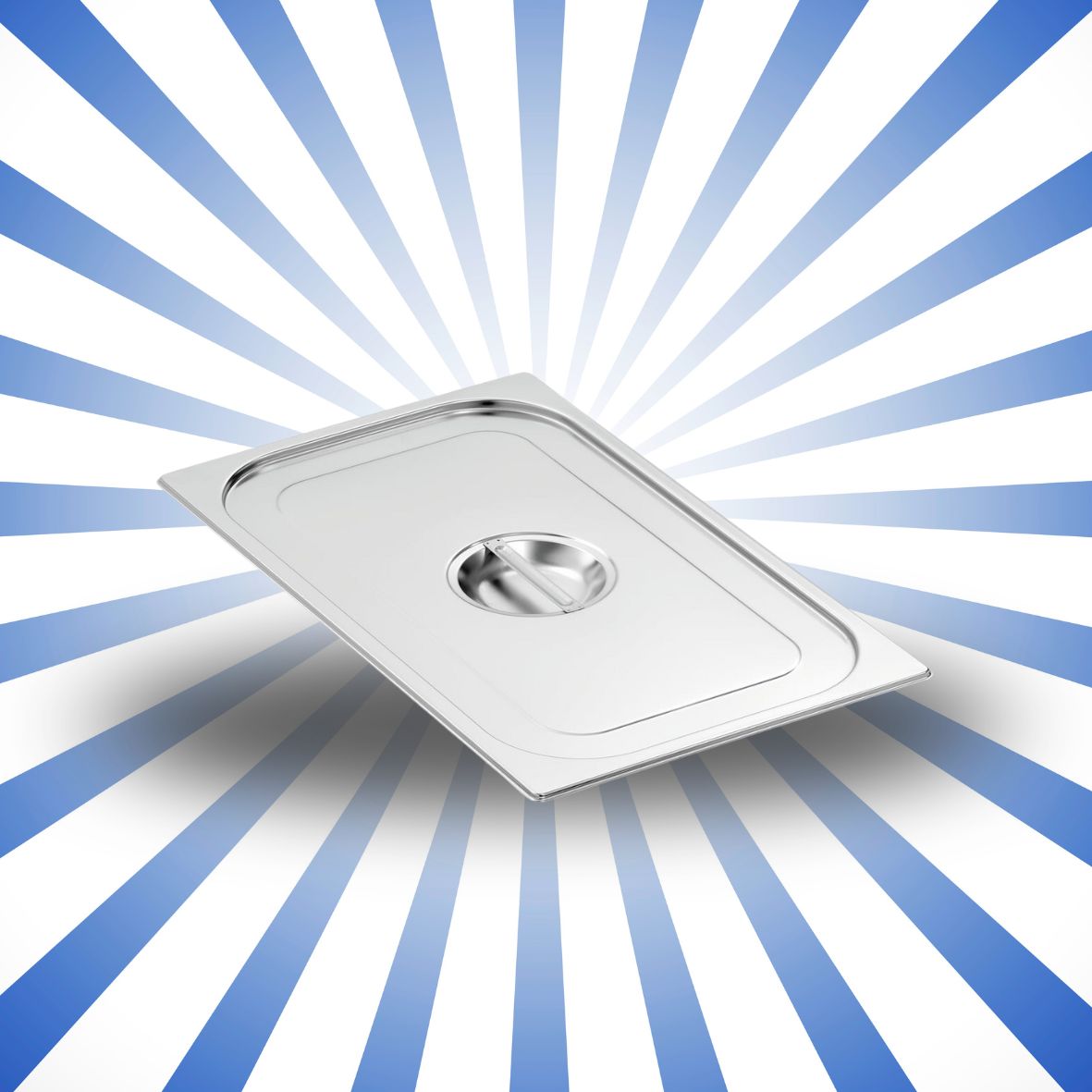 Coperchio inox per bacinelle gastronorm 1/9 - KM16100190ICV