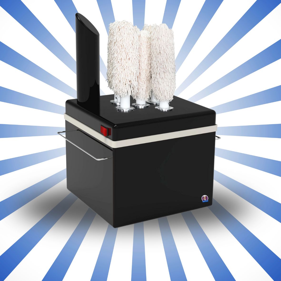 Asciuga lucida bicchieri con 5 spazzole rotanti 1150 W - KM-HLBM001-B1