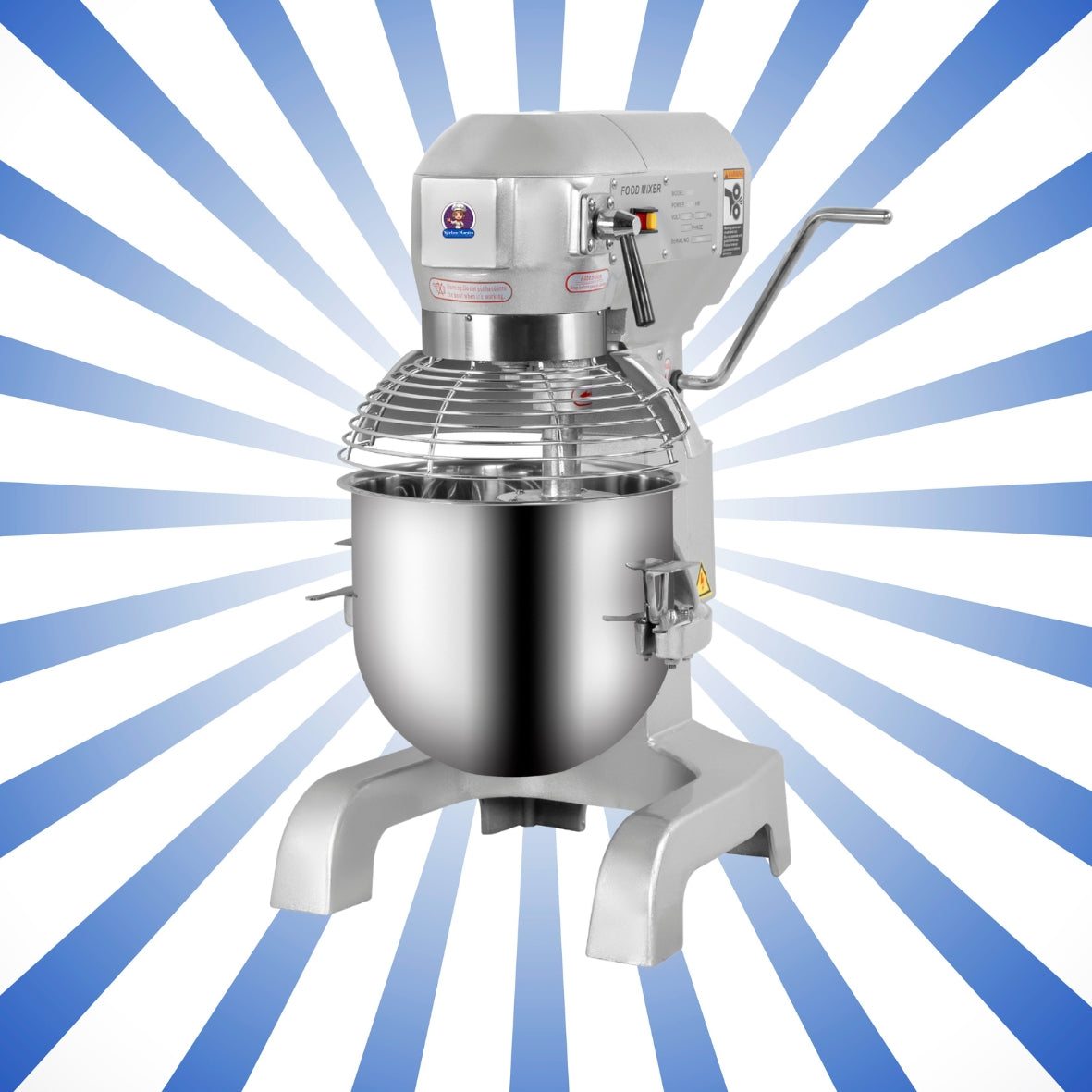 Impastatrice planetaria -30 lt.- 3 velocità - inclusi frusta spatola e uncino - KM-BH30