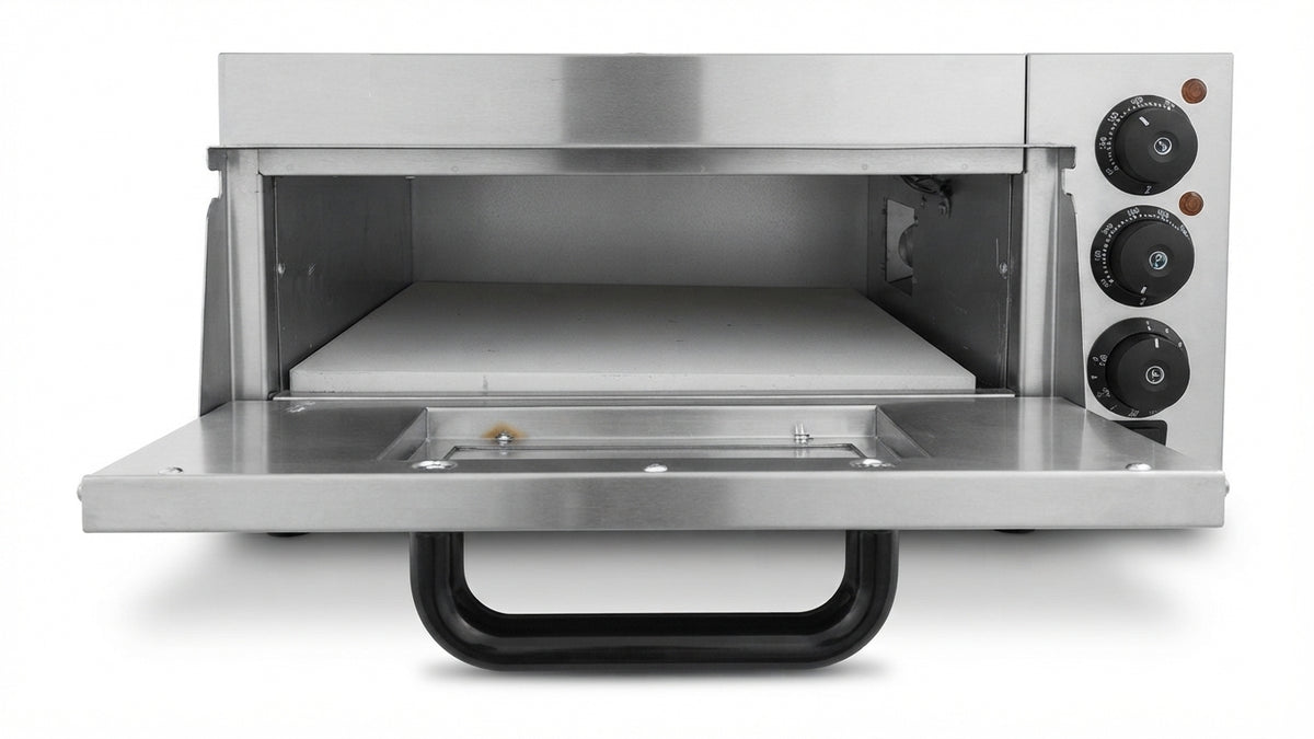 Forno pizza elettrico professionale con piano in pietra refrattaria – 2000 W