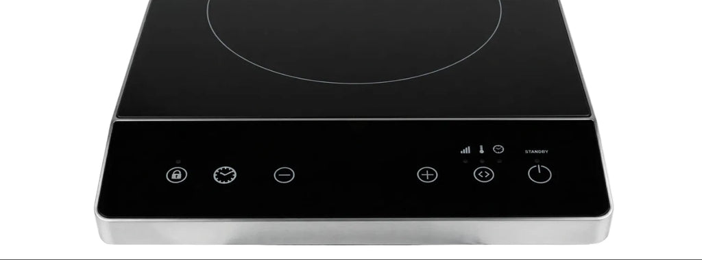 Piastra a induzione superficie induttiva per ∅ 12-22 cm - 2000 W - 8 livelli di potenza