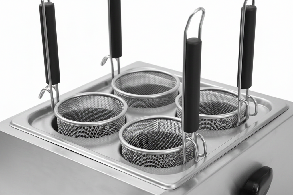 Cuocipasta professionale elettrico da banco con 4cestelli – 3250 W