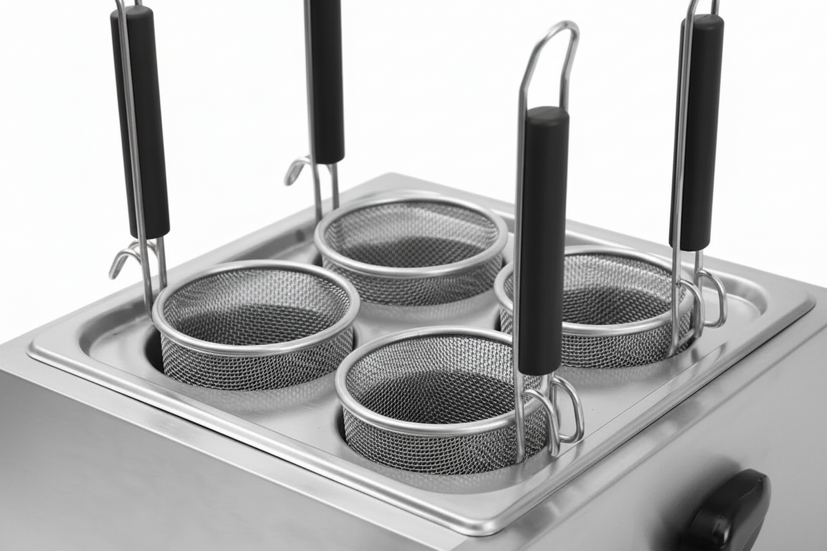 Cuocipasta professionale elettrico da banco con 4cestelli – 3250 W