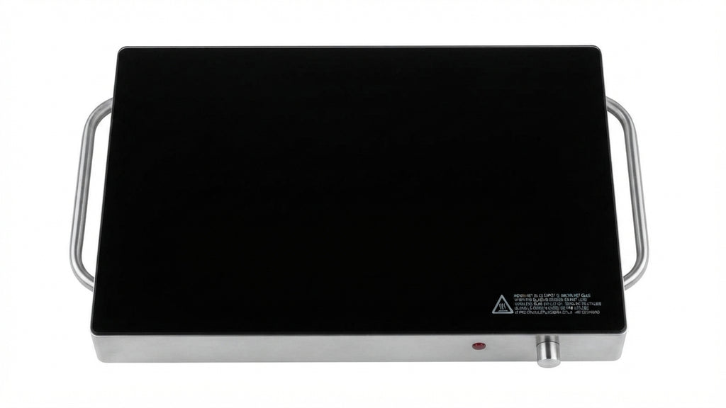 Piastra scaldavivande - piano in vetro temperato - 230 W