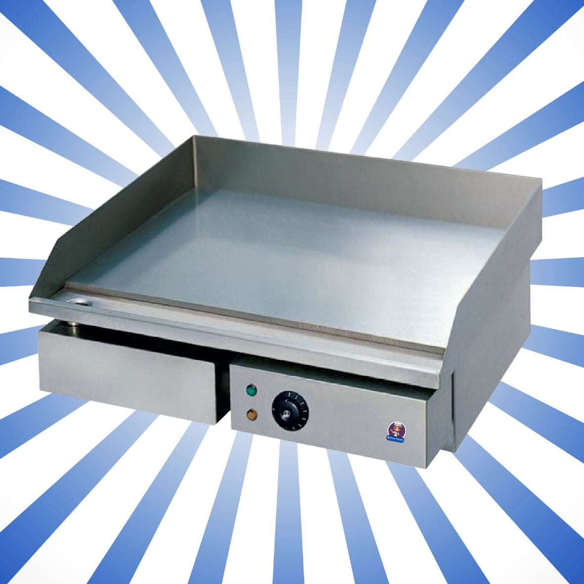 Griglia elettrica liscia 55 cm 3000 W KM-FT818