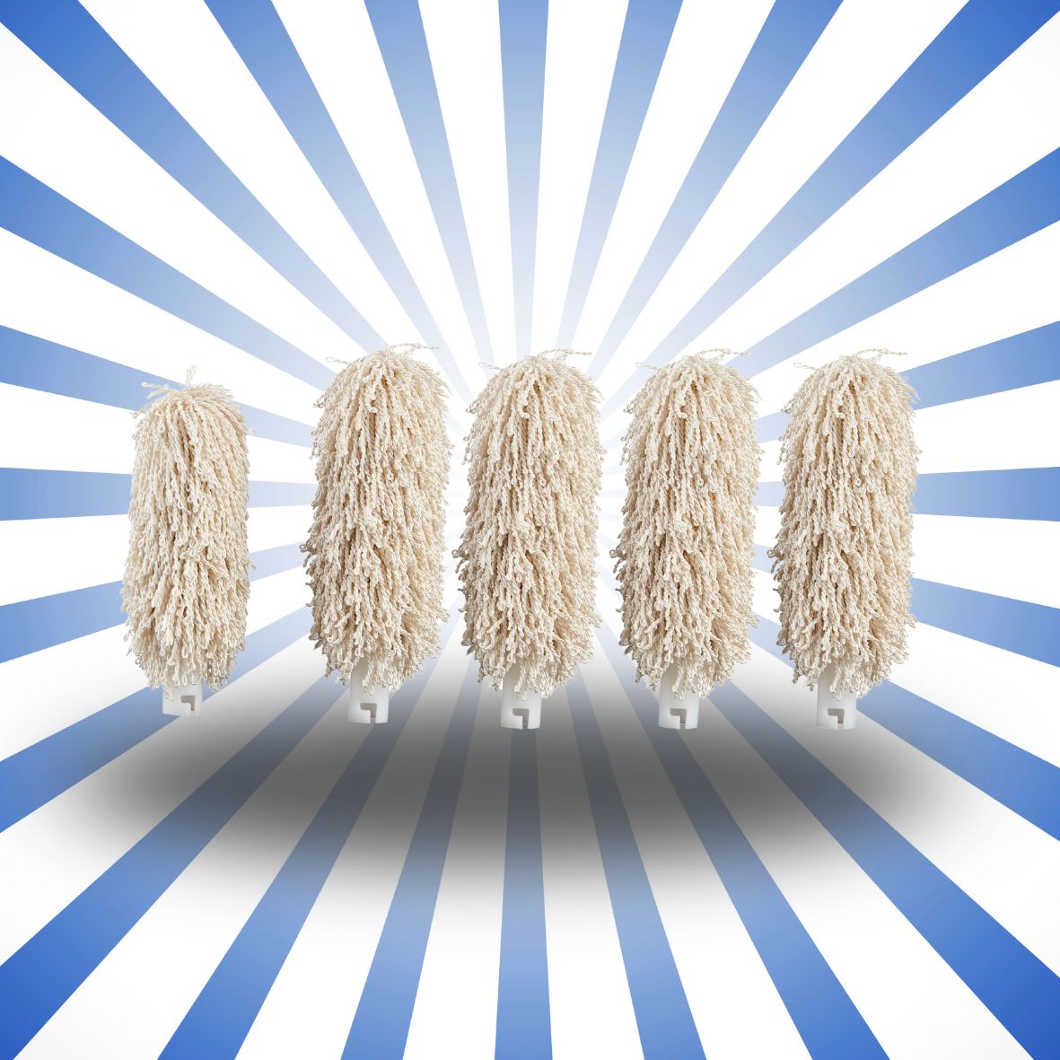 set 5 spazzole ricambio per asciuga bicchieri KM-HLB5