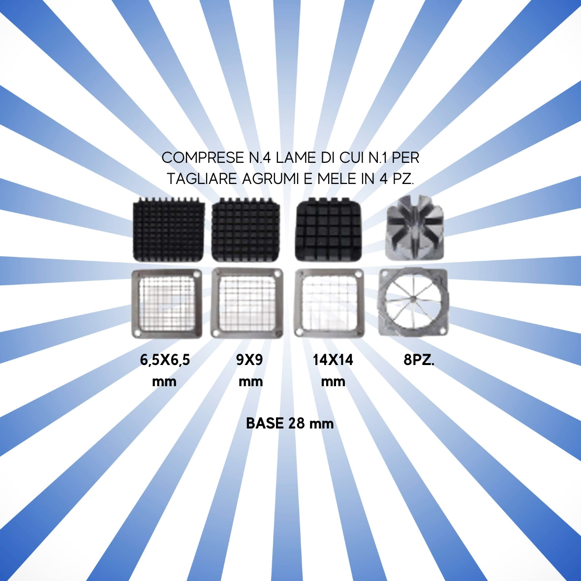 Tagliapatate con 4 lame KM-PFC01