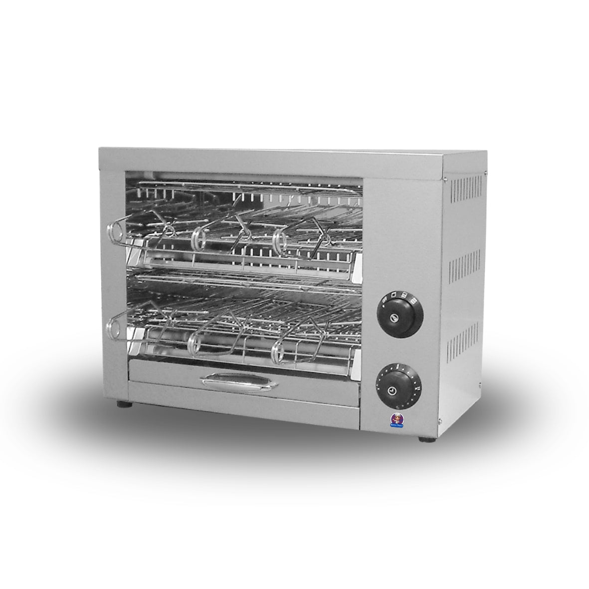 Tostiera professionale con tubi al quarzo - 6 pinze incluse KM-QT2A