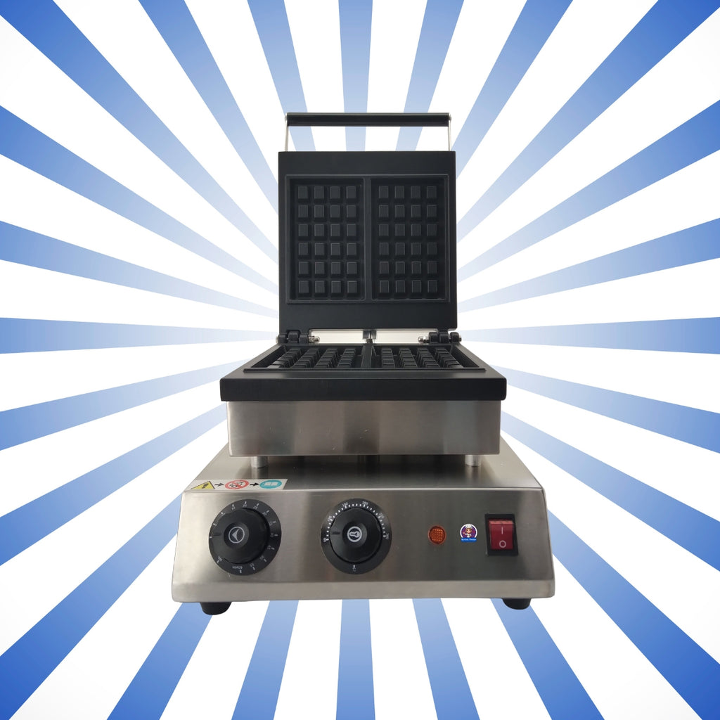 Macchina per waffel - 2 waffel di Bruxelles - dimens. waffel 160x100 mm KM-WAF1B