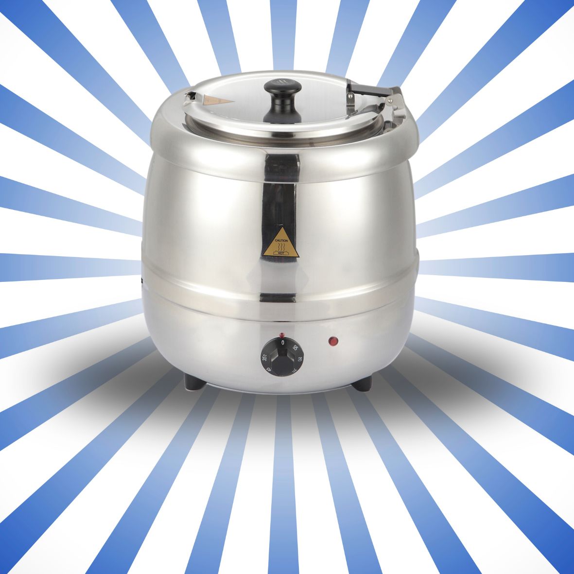 Zuppiera elettrica professionale 9L acciaio inox KM-81010PS