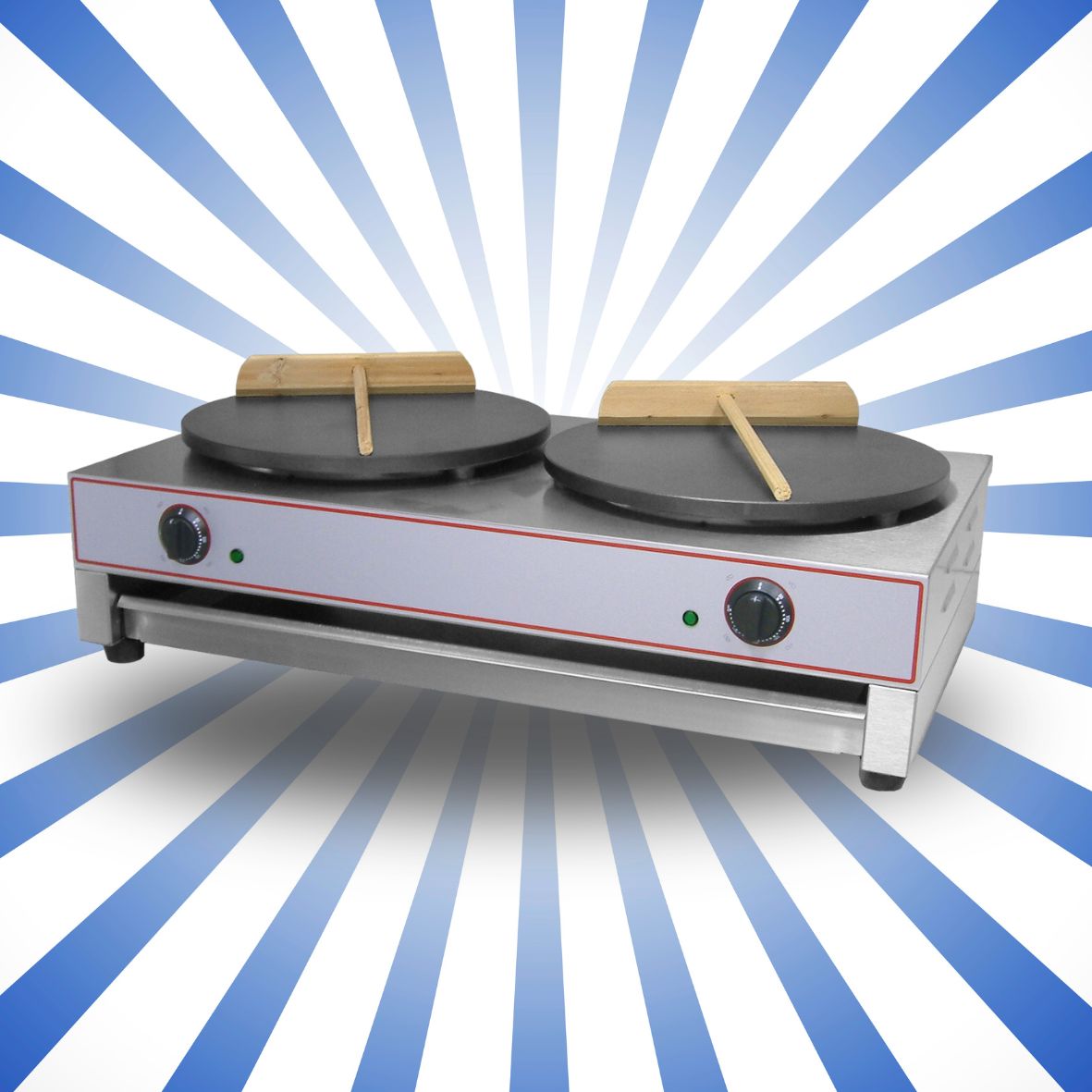 Crepiera - macchina per crepes doppia diam. 40 cm KM-CM2