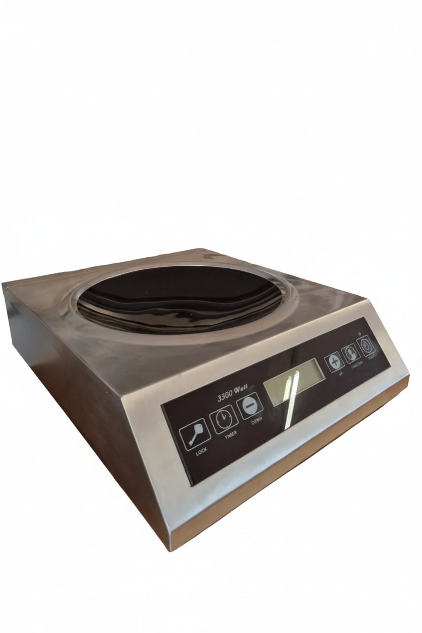 Piastra a induzione per wok con superficie induttiva per pentole ∅ 27 cm - 3500 W
