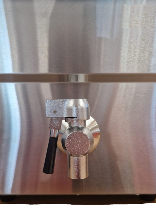 Friggitrice elettrica ad induzione per bar - banco snack - 3500 W - capacità olio 8 lt. - rubinetto di scarico