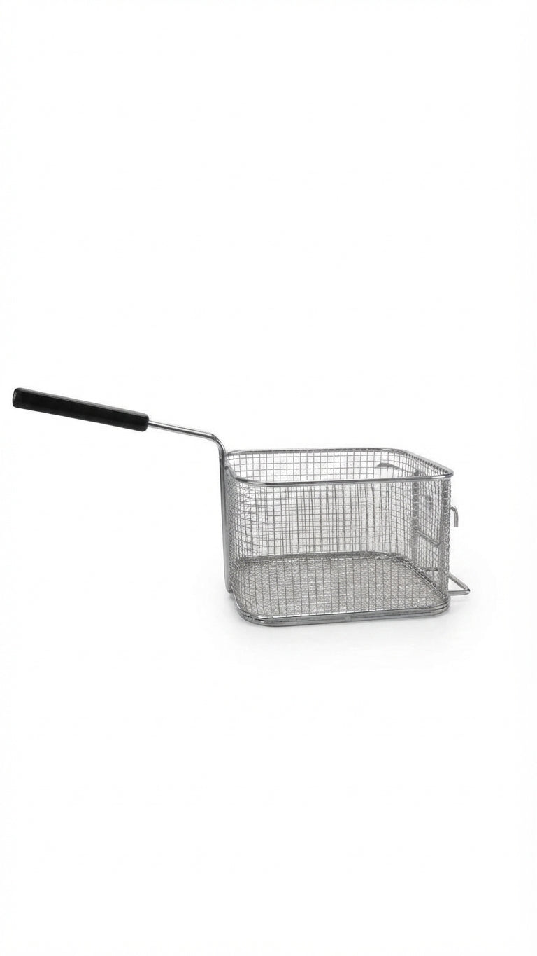Friggitrice elettrica ad induzione per bar - banco snack - 3500 W - capacità olio 8 lt. - rubinetto di scarico